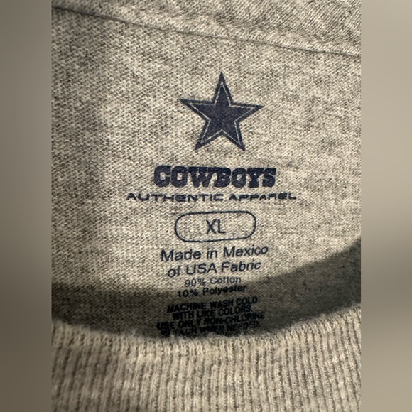 Vintage NFL Dallas Cowboys T Shirt Made in the USA | XL Mens - Picture 3 of 4